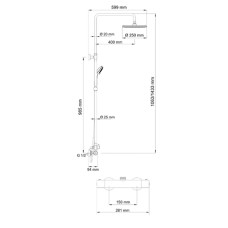 Термостатическая душевая система WasserKRAFT Thermo А13302