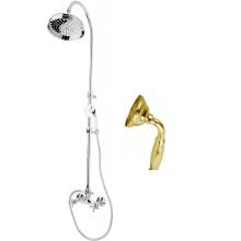 Душевая стойка со смесителем, верхним и ручным душем CEZARES GOLF-CD-03/24-M