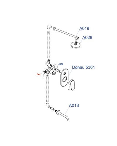 Набор для ванны WasserKRAFT А13028