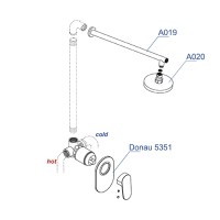 Набор для душа WasserKRAFT А12020