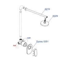 Набор для душа WasserKRAFT А12029