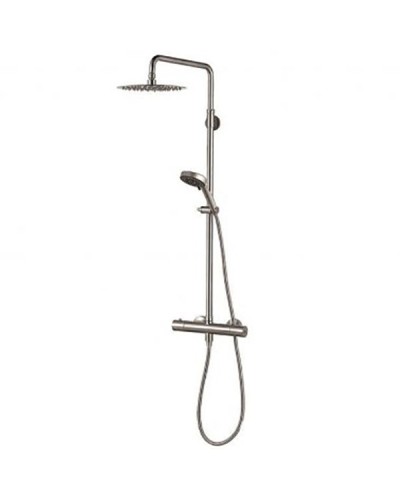Душевая система Aquanet Steel AF210-7TS с термостатом Сатин
