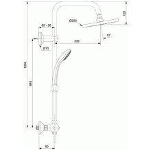 Душевая система Ideal Standard IdealRain SOFT ECO A6037AA