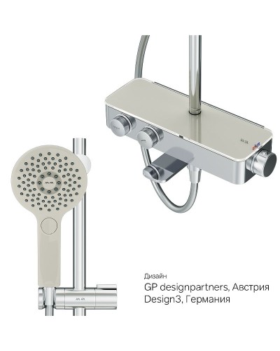 Душевая система AM.PM Inspire 2.0 F0750A500 с термостатом Хром