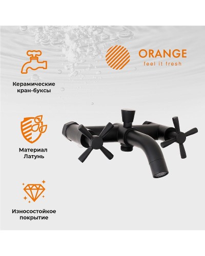 Душевая система Orange Mia M34-933b Черная