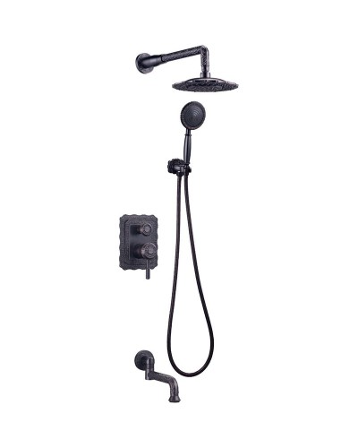 Душевая система Lemark Jasmine LM6622ORB Черная бронза