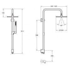 Душевая система Jacob Delafon EO E11715-CP Хром