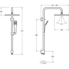 Душевая система Jacob Delafon EO E11716-CP Хром