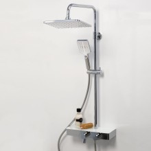 Душевая система WasserKRAFT Thermo A11301 с термостатом Хром Белая