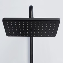 Душевая система WasserKRAFT Thermo A11401 с термостатом Черная матовая Хром