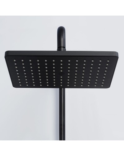 Душевая система WasserKRAFT Thermo A11401 с термостатом Черная матовая Хром