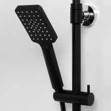 Душевая система WasserKRAFT Thermo A11401 с термостатом Черная матовая Хром