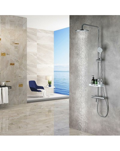 Душевая система Lemark Tropic LM7010C с термостатом Хром