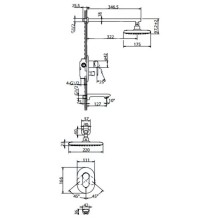 Душевой комплект BelBagno Ferrano FER-DIT-CRM