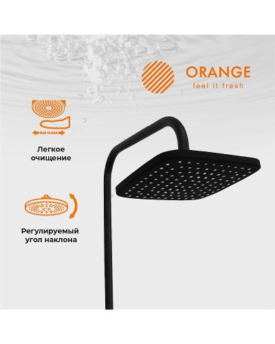 Душевая система Orange M04-944b Черная