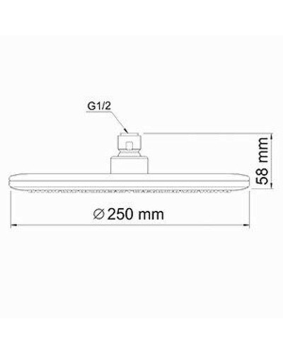 Душевая система WasserKRAFT Berkel A174868 Thermo с термостатом Хром