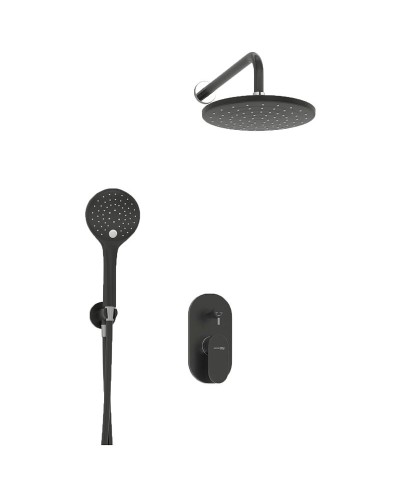 Душевая система WasserKRAFT Elbe A16777 Черная матовая