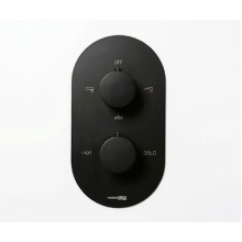 Душевая система WasserKRAFT Elbe A177477 с термостатом Черная матовая