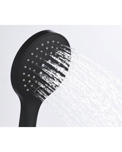 Душевая система WasserKRAFT Elbe A177477 с термостатом Черная матовая