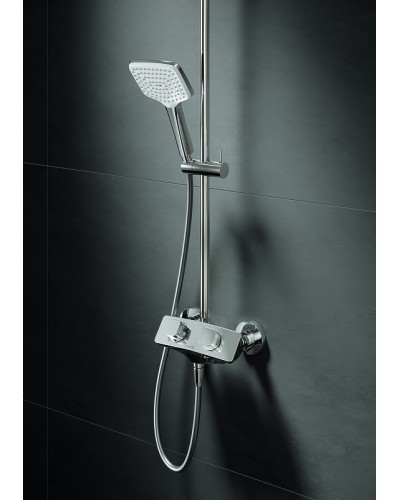 Душевая система Kludi Cockpit Explorer 8005005-00 с термостатом Хром
