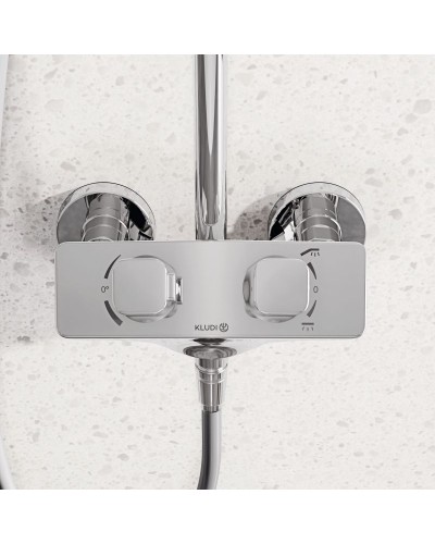 Душевая система Kludi Cockpit Explorer 8005005-00 с термостатом Хром