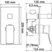 Душевая система WasserKRAFT Aller A14131 Хром