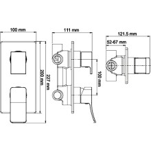 Душевая система WasserKRAFT Aller A171619 Хром