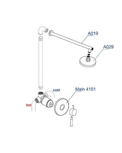 Душевая система WasserKRAFT Main A12429 Хром