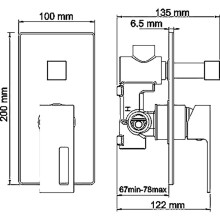 Душевая система WasserKRAFT Alme A14130 Хром