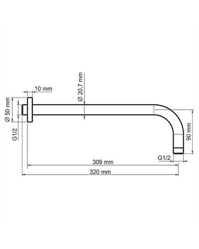 Душевая система WasserKRAFT Isar A12314 Темная бронза