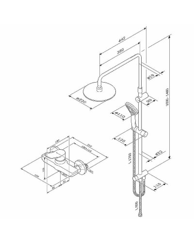 Душевая система AM.PM X-Joy F40885A24 Хром