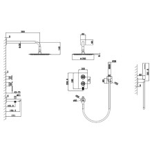 Душевая система Bronze de Luxe 1760'S 6630CC Хром