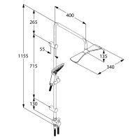Душевая стойка Kludi Fizz 670910500