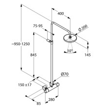Душевая система Kludi A-QA 6608105-00