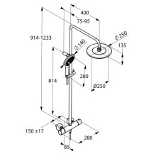 Душевая система Kludi Freshline 670920500