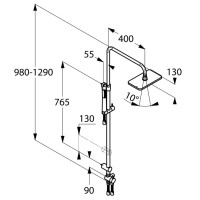 Душевая стойка Kludi A-QA 4919105-00