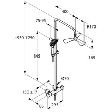 Душевая система Kludi Fizz 6709605-00
