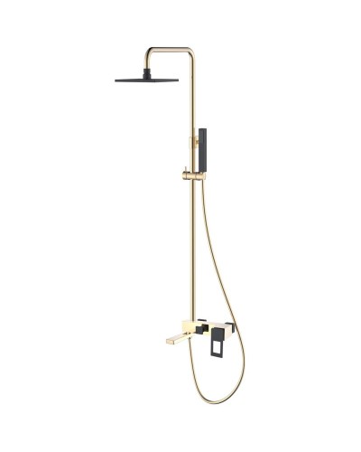 Душевая система Boheme Q 148-GB Золото Черная