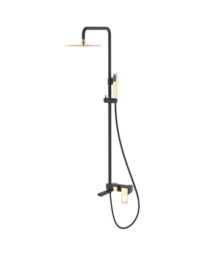 Душевая система Boheme Q 148-BG Черная Золото