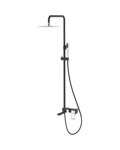 Душевая система Boheme Q 148-BCR Черная Хром