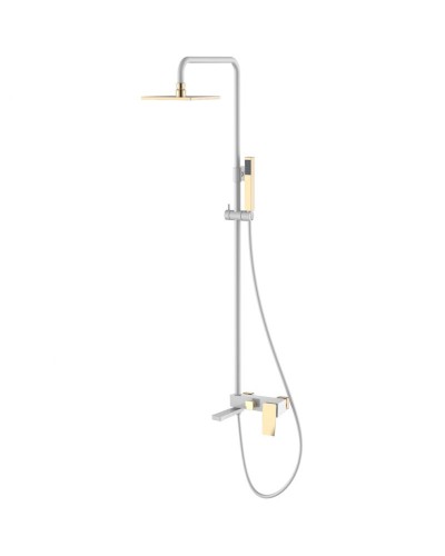 Душевая система Boheme Q 148-WG.2 Белая Золото