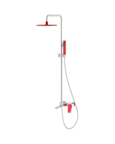 Душевая система Boheme Q 148-WR.2 Белая Красная