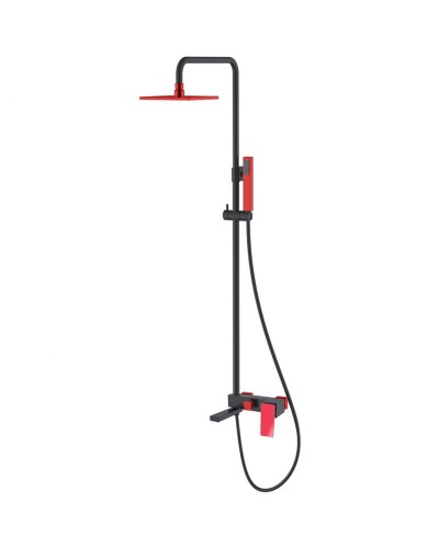 Душевая система Boheme Q 148-BR.2 Черная Красная