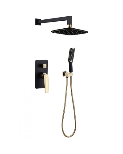 Душевая система Boheme Venturo 384-B Черная Золото
