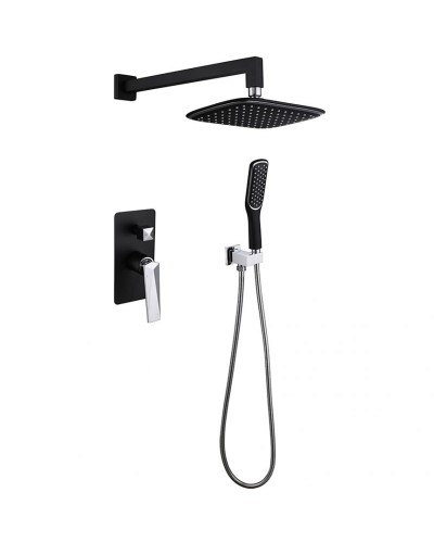 Душевая система Boheme Venturo 374-B Черная Хром