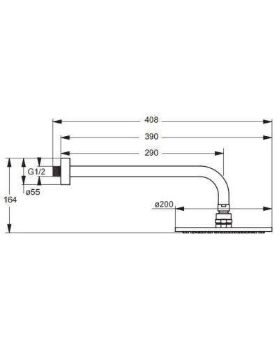 Душевая система Ideal Standard Ceraflex BC447AA Хром