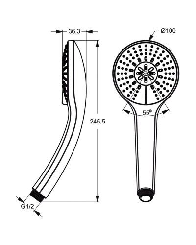 Комплект смесителей Ideal Standard Alpha BD003AA Хром
