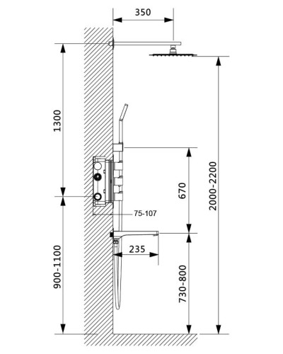 Душевая система Timo Petruma SX-5149/03SM Черный