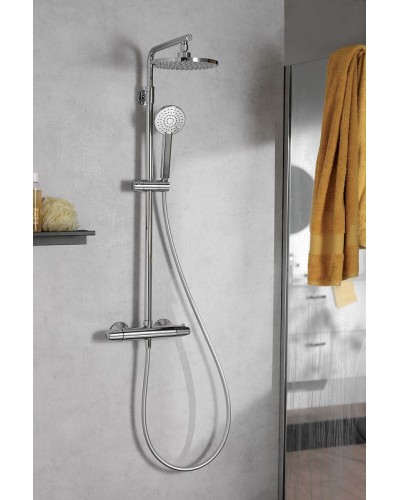 Душевая система Jacob Delafon Marcel E25084-CP с термостатом Хром