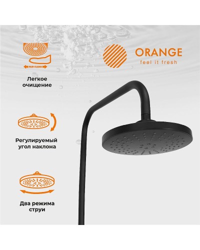 Душевая система Orange Karl M05-932b Черная